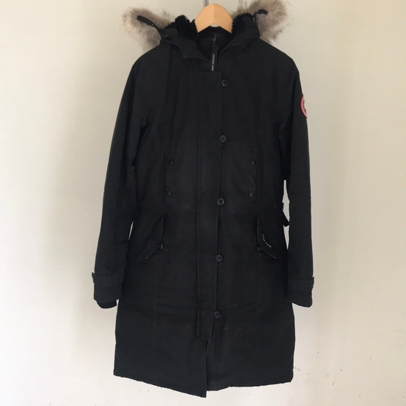 CANADA GOOSE 🇨🇦 LADIES ORIGINAL PARKA FROM YEARS AGO SIZE LARGE DOWN FILLED - Picture 1 of 15